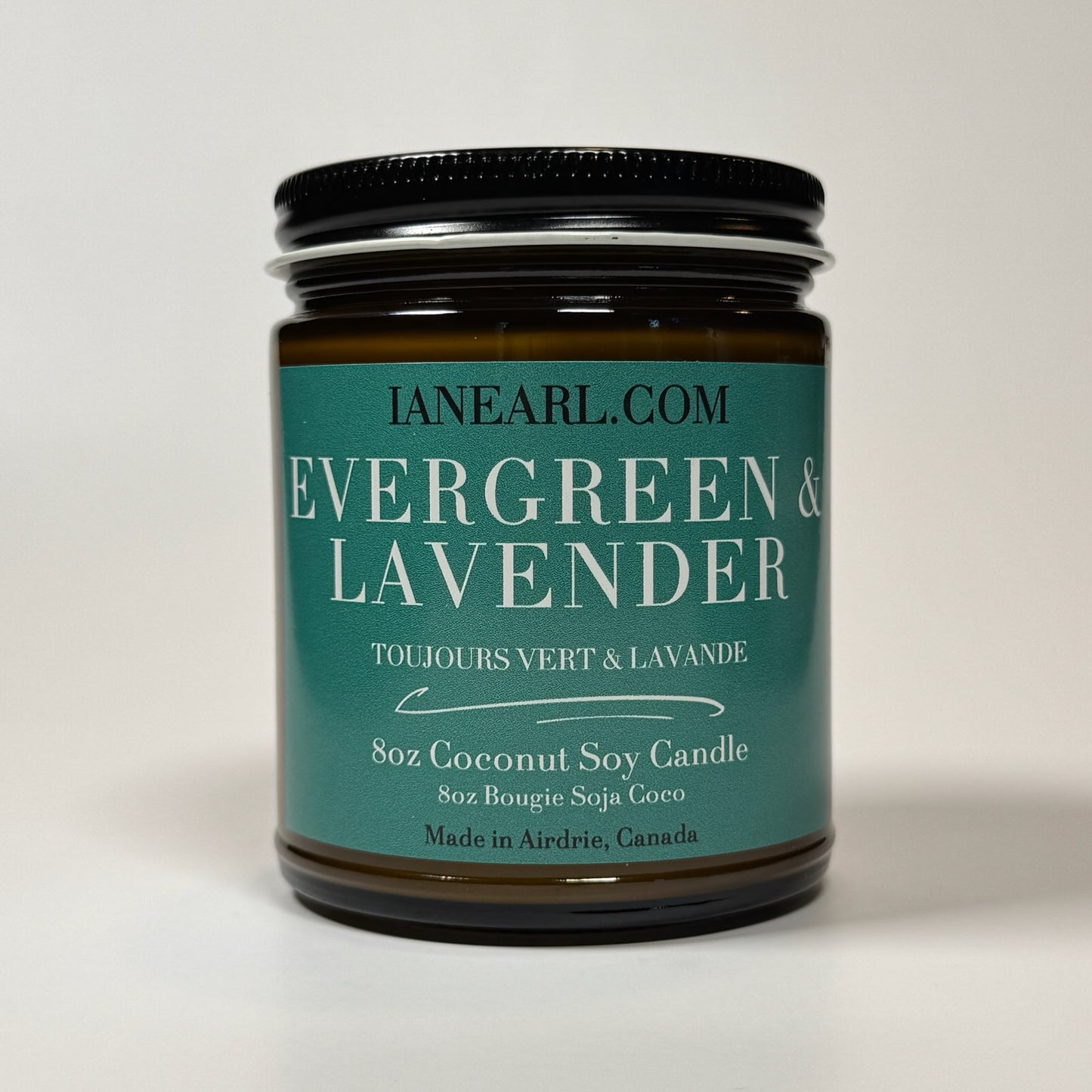 Evergreen & Lavender - 8oz Coconut Soy Candle