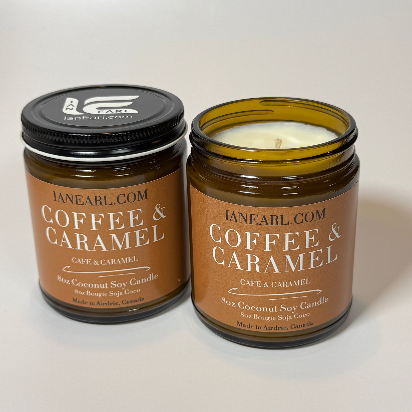 Coffee & Caramel - 8oz Coconut Soy Candle