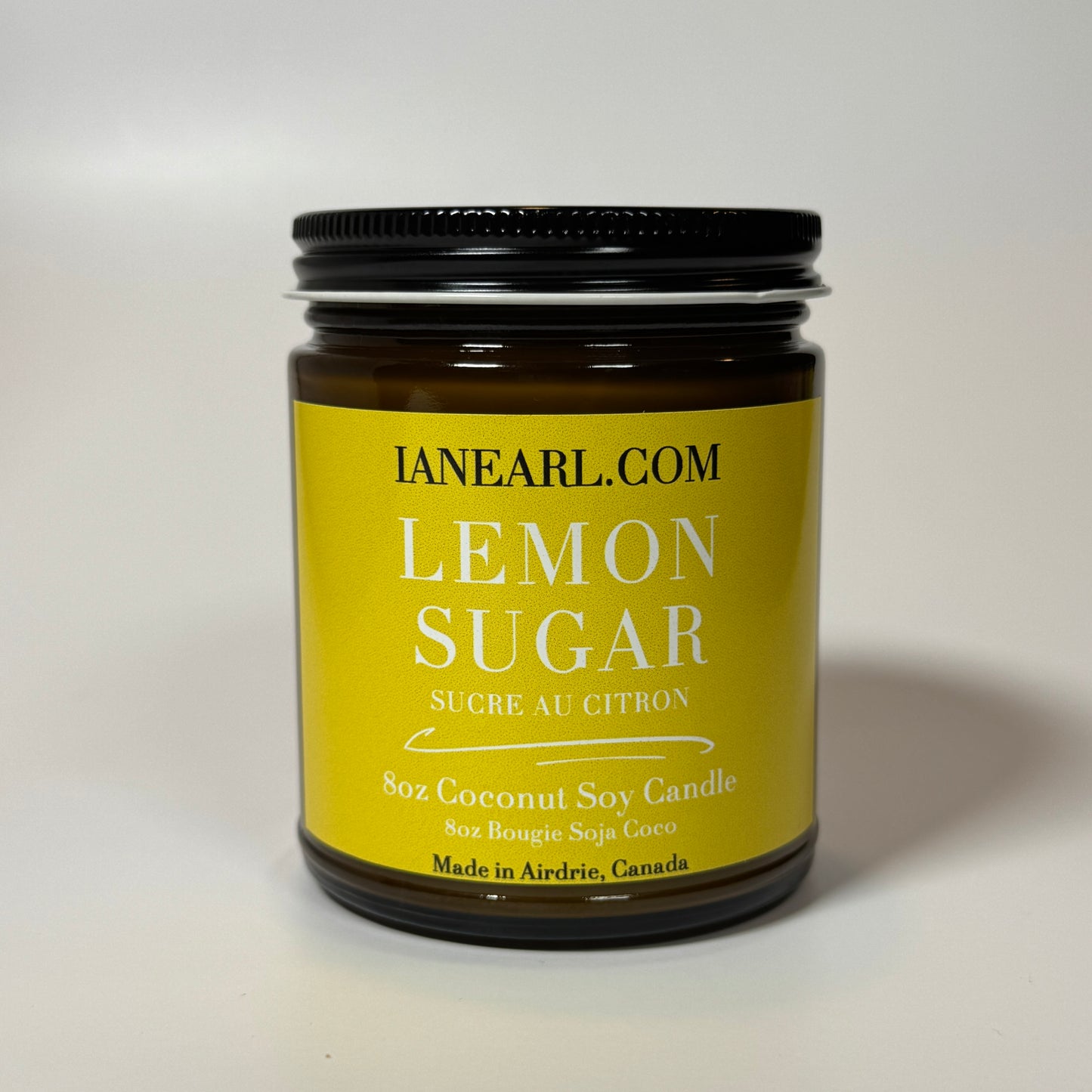 Lemon Sugar - 8oz Coconut Soy Wax Candle