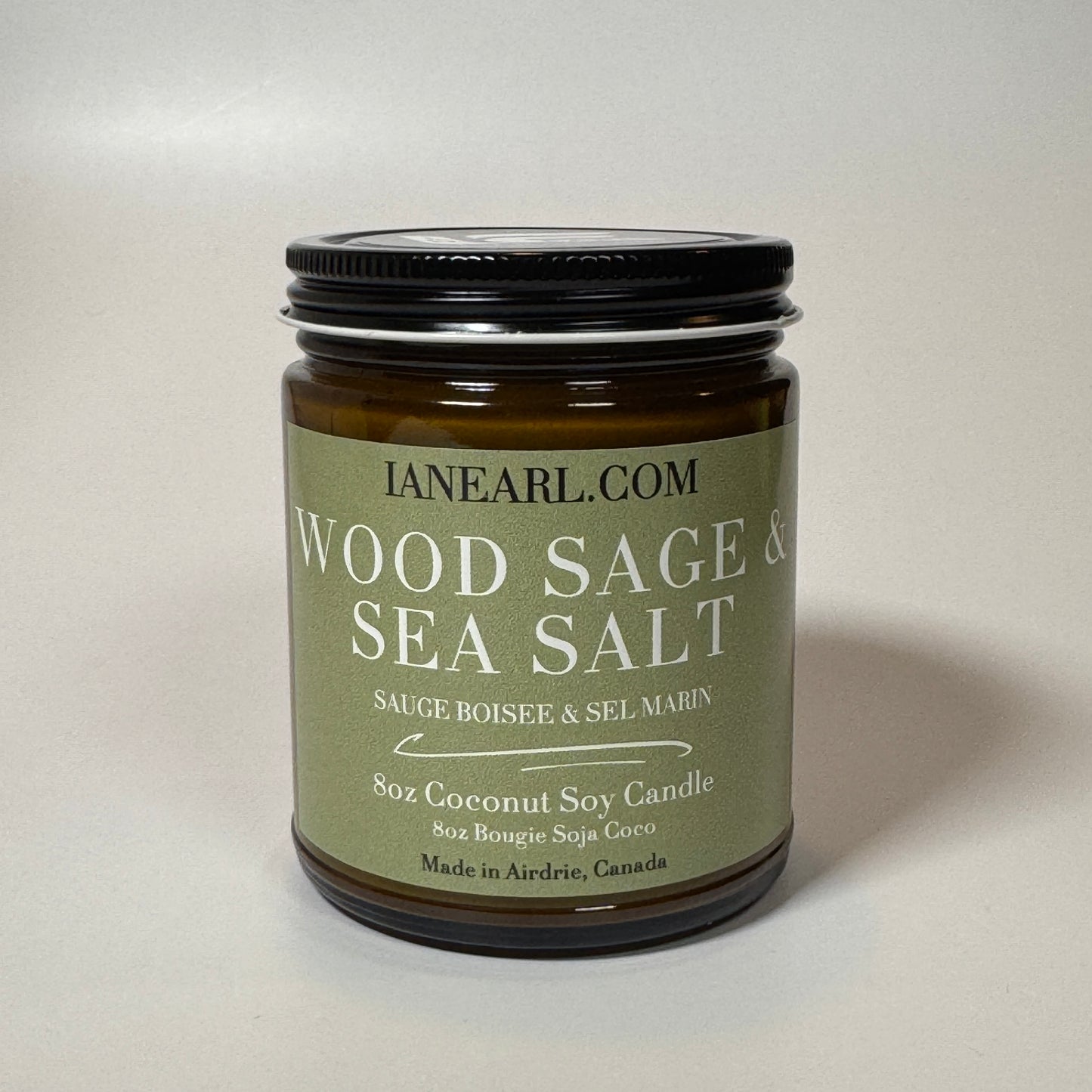 Wood Sage & Sea Salt - 8oz Coconut Soy Wax Candle