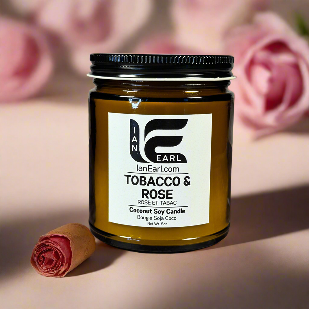Tobacco & Rose - Coconut Soy Wax - 8oz Candle