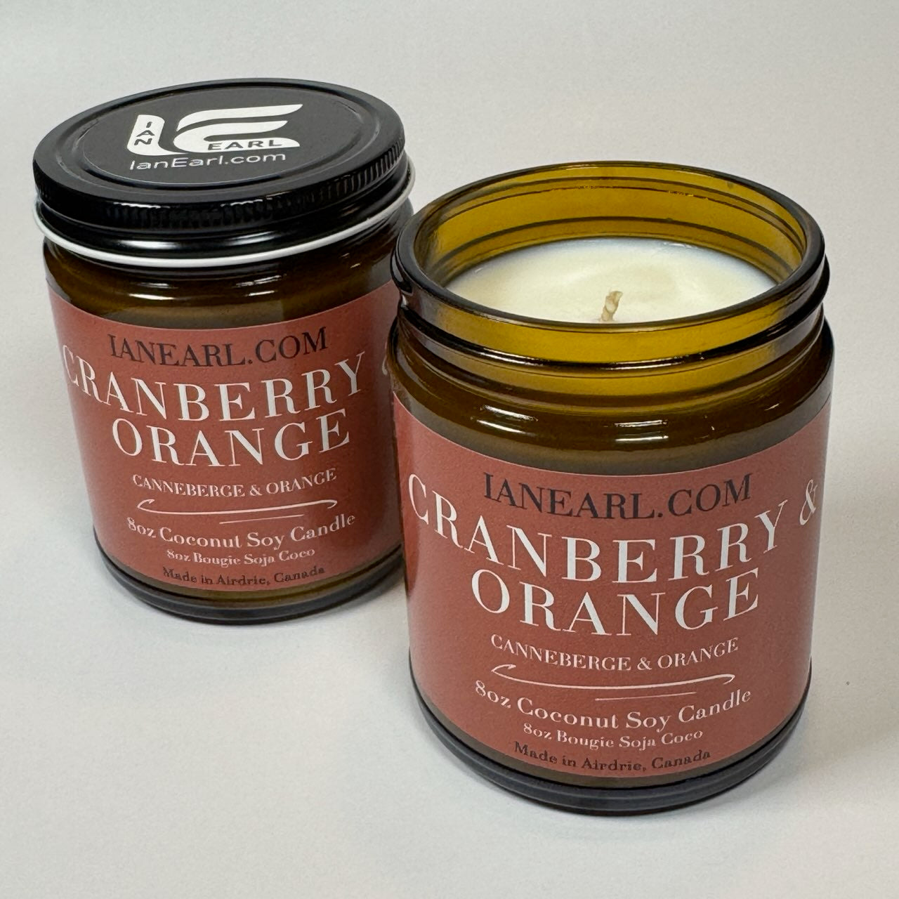 Cranberry & Orange - 8oz Coconut Soy Candle