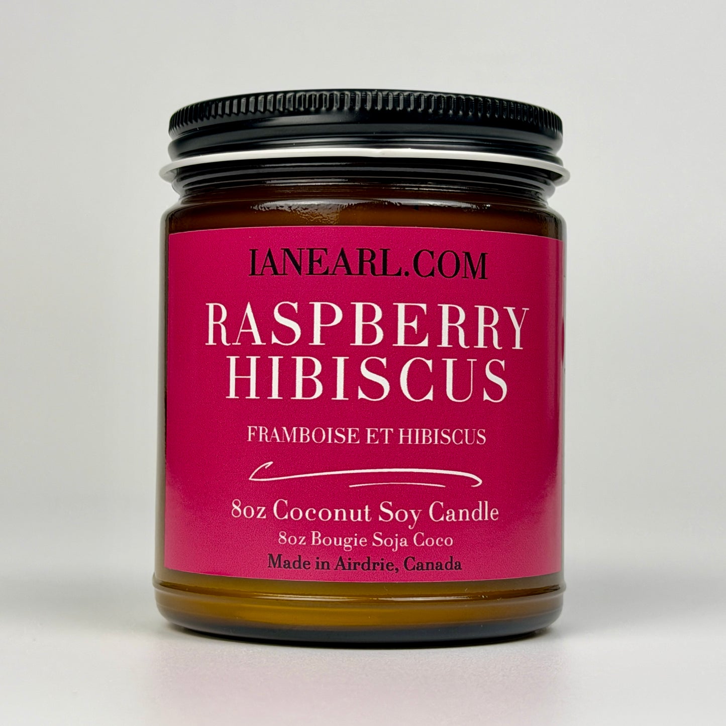 Raspberry Hibiscus - 8oz Coconut Soy Candle