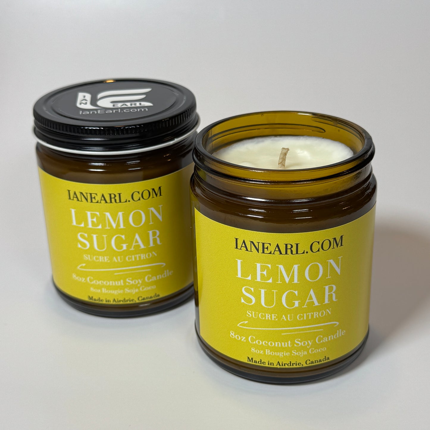 Lemon Sugar - 8oz Coconut Soy Wax Candle