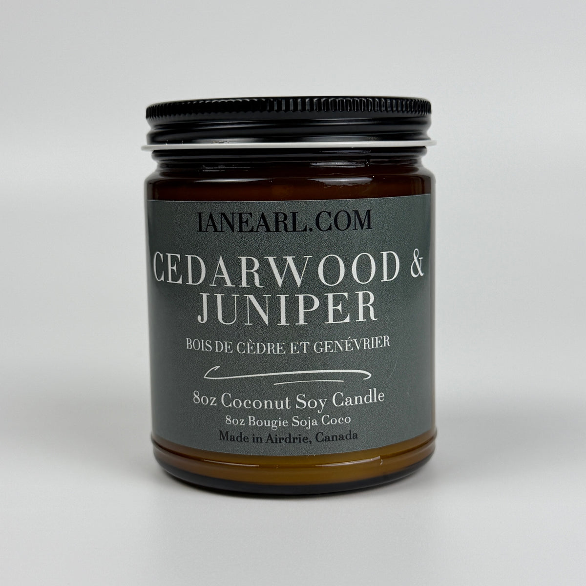 Cedarwood & Juniper - 8oz Coconut Soy Candle - Prismatic Ash Soap Co.