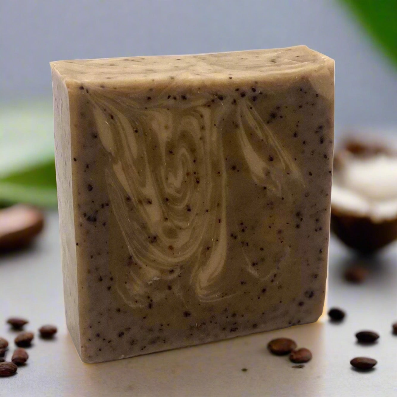 Coffee Coconut Cream Scrub Bar Soap