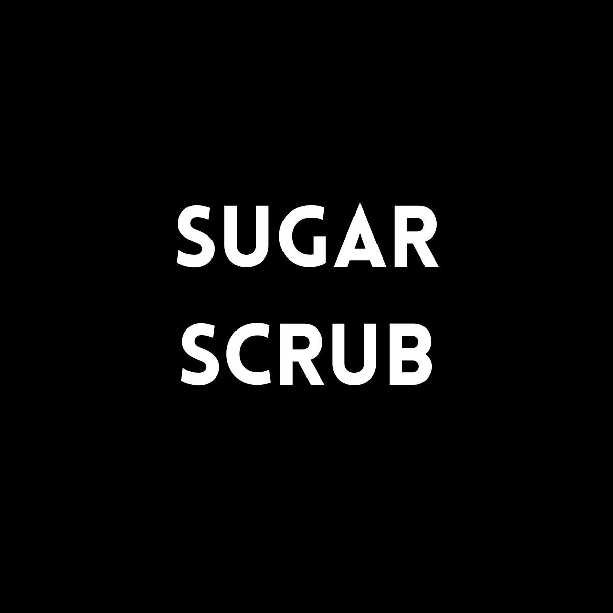 Emulsified Sugar Scrub
