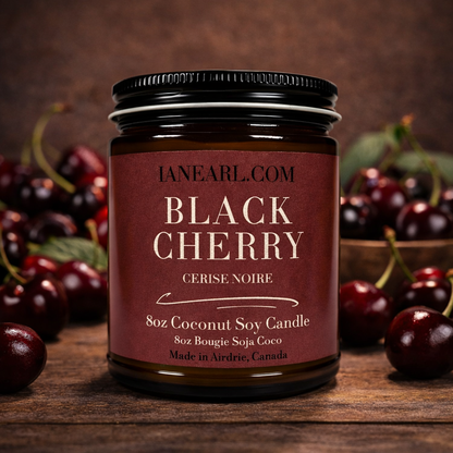 Black Cherry - 8oz Coconut Soy Candle