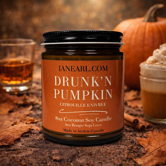 Drunk’n Pumpkin - 8oz Coconut Soy Candle - Prismatic Ash Soap Co.
