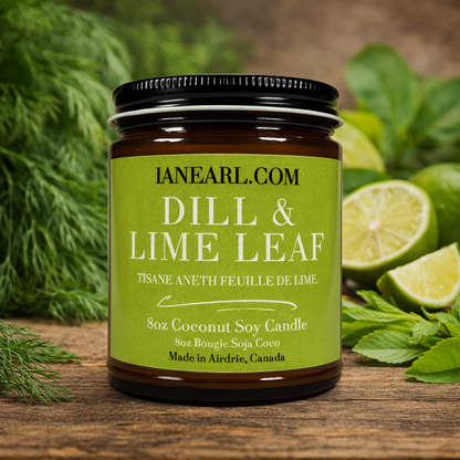 Dill & Lime Leaf - 8oz Coconut Soy Candle