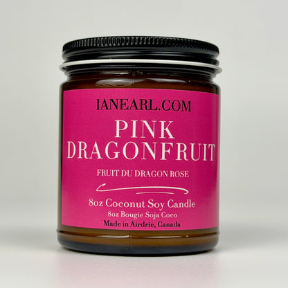 Pink Dragonfruit - 8oz Coconut Soy Candle