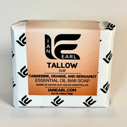 Tallow - Tangerine, Orange, Bergamot - Essential Oil Bar Soap
