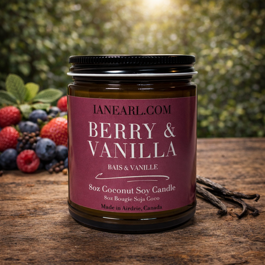 Berry Vanilla - 8oz Coconut Soy Candle