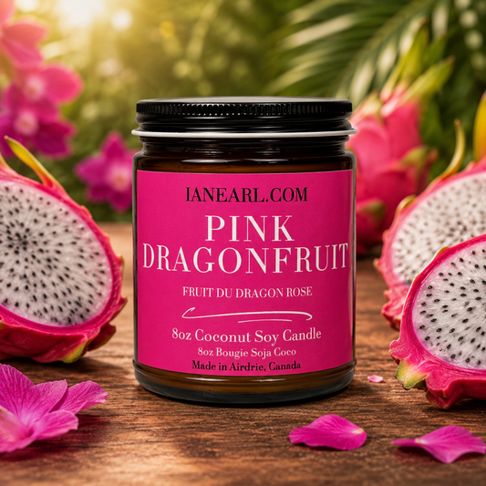 Pink Dragonfruit - 8oz Coconut Soy Candle