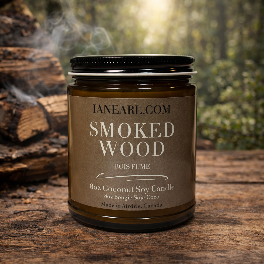 Smoked Wood - 8oz Coconut Soy Candle - Prismatic Ash Soap Co.