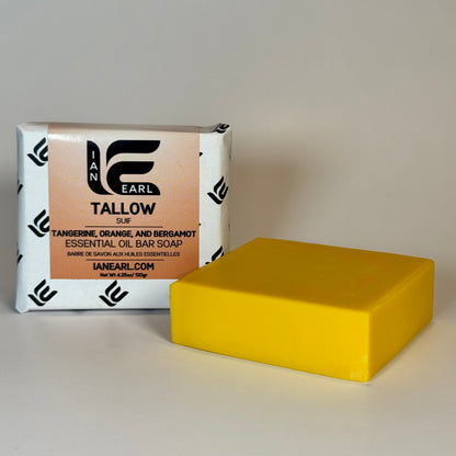 Tallow - Tangerine, Orange, Bergamot - Essential Oil Bar Soap
