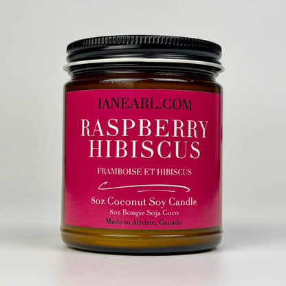 Raspberry Hibiscus - 8oz Coconut Soy Candle