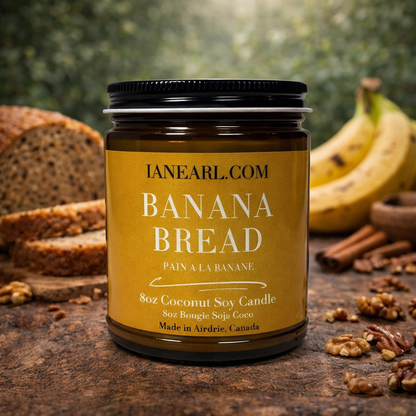 Banana Bread - 8oz Coconut Soy Wax Candle