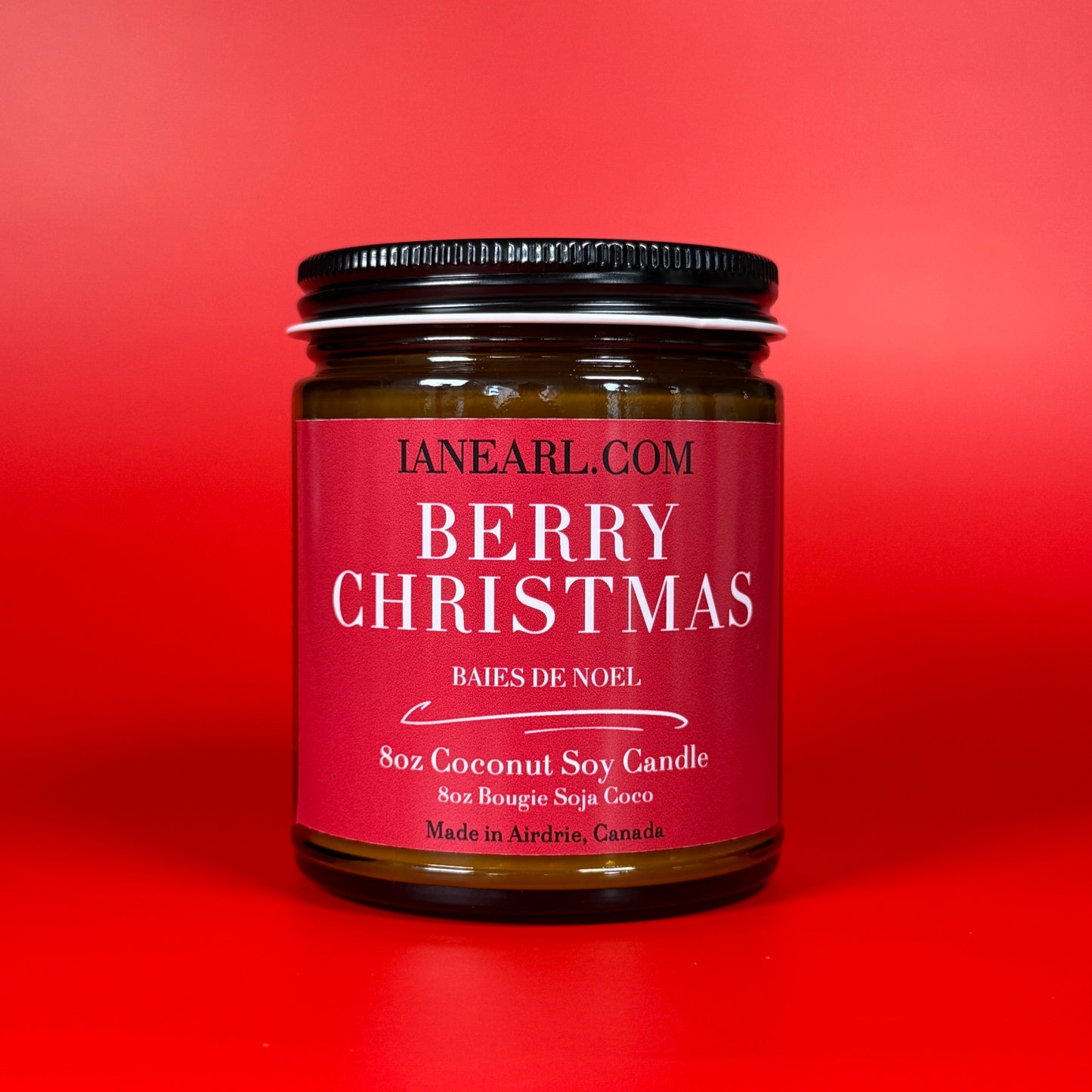 Berry Christmas - 8oz Coconut Soy Candle