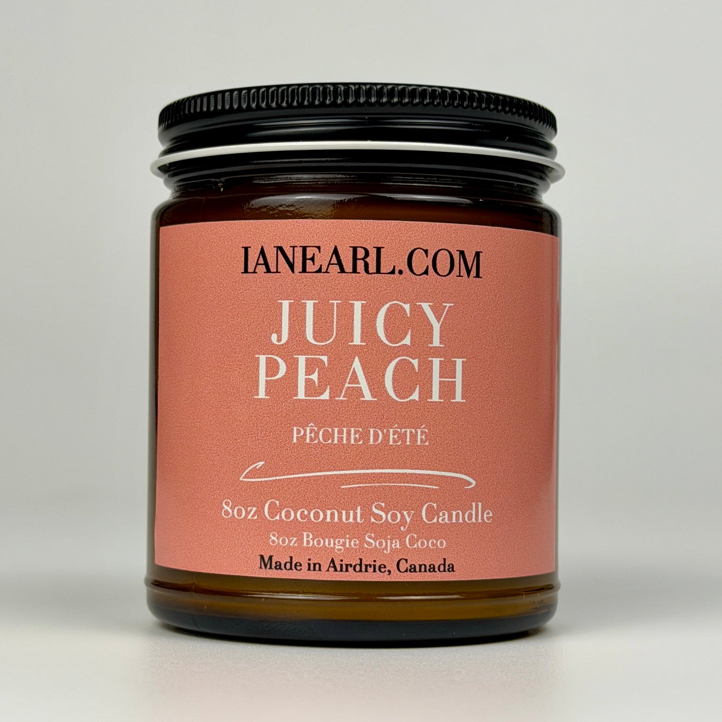 Juicy Peach - 8oz Coconut Soy Candle