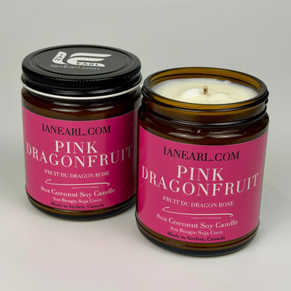 Pink Dragonfruit - 8oz Coconut Soy Candle