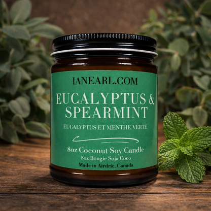 Eucalyptus & Spearmint - 8oz Coconut Soy Candle