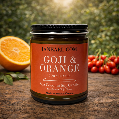 Goji & Orange - 8oz Coconut Soy Candle