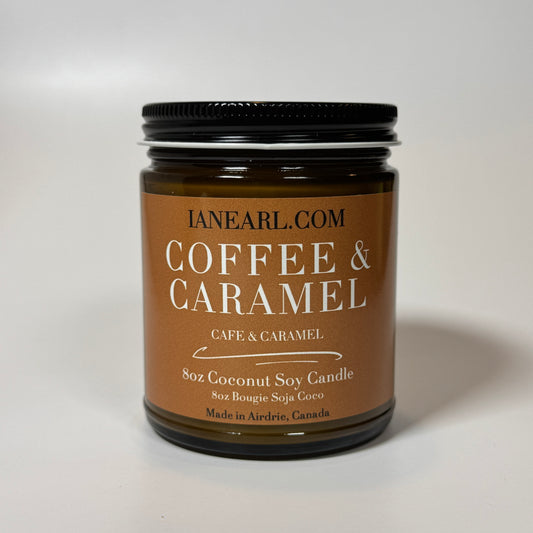Coffee & Caramel - 8oz Coconut Soy Candle