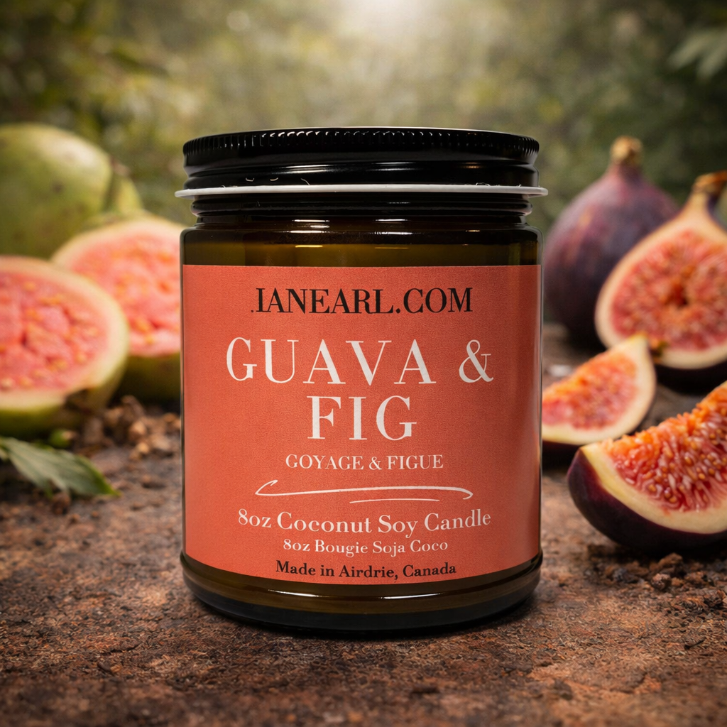 Guava & Fig - 8oz Coconut Soy Candle - Prismatic Ash Soap Co.