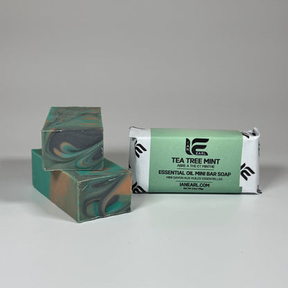 Gift Box - 4 Mini Bar Soaps - RESTORE Collection with Soap Saver Bag - Prismatic Ash Soap Co.