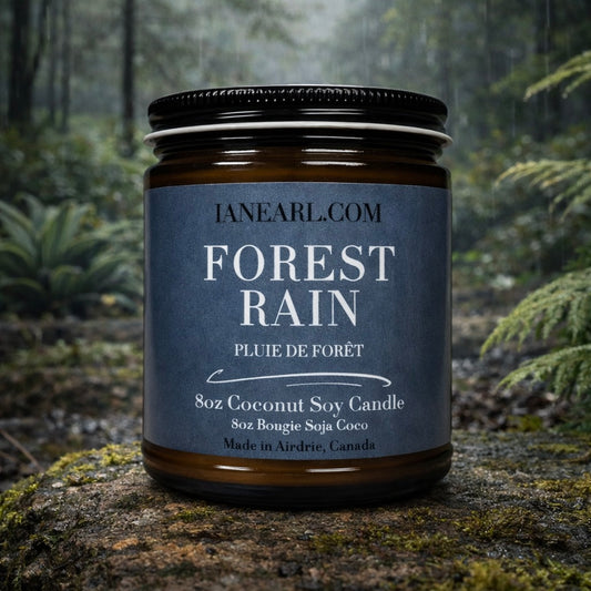 Forest Rain - 8oz Coconut Soy Candle - Prismatic Ash Soap Co.