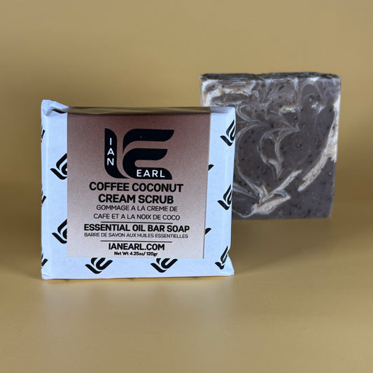Coffee Coconut Cream Scrub Bar Soap