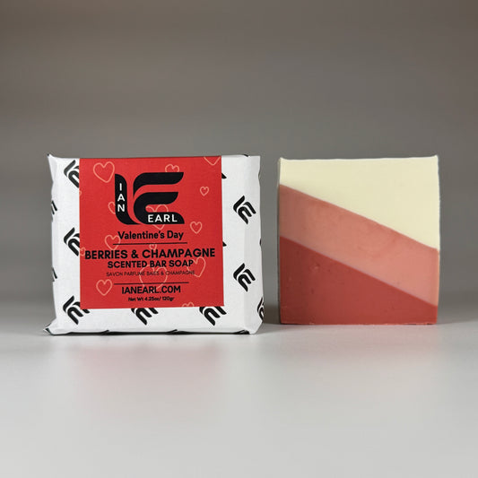 Berries & Champagne Scented - Valentine's Day Bar Soap