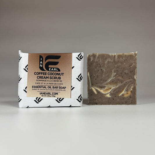 Coffee Coconut Cream Scrub Bar Soap