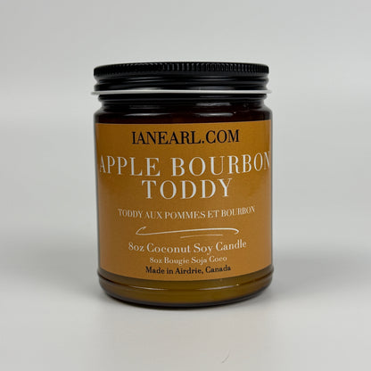 Apple Bourbon Toddy - 8oz Coconut Soy Candle - Prismatic Ash Soap Co.