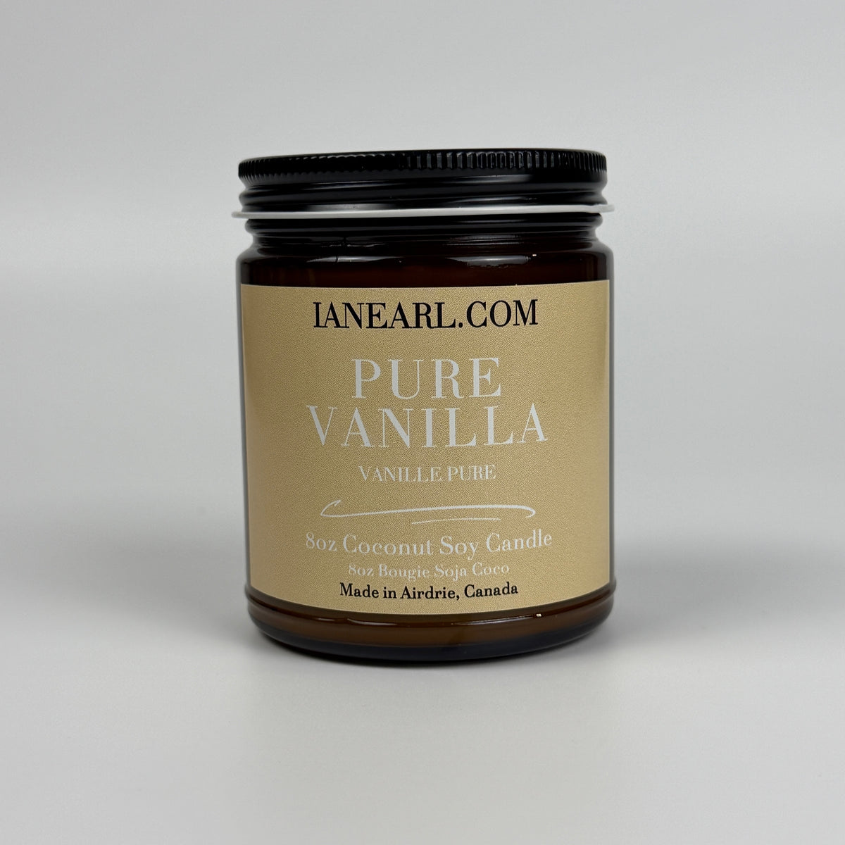 Pure Vanilla - 8oz Coconut Soy Candle - Prismatic Ash Soap Co.