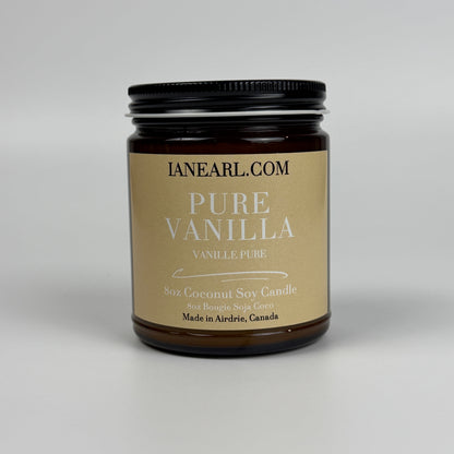 Pure Vanilla - 8oz Coconut Soy Candle - Prismatic Ash Soap Co.