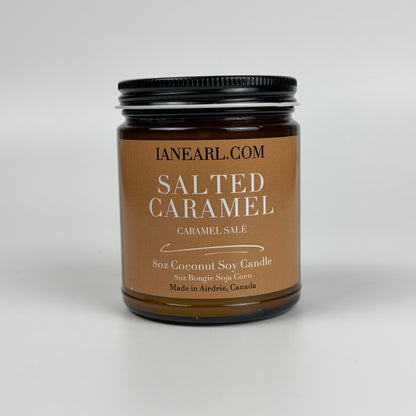 Salted Caramel - 8oz Coconut Soy Candle - Prismatic Ash Soap Co.