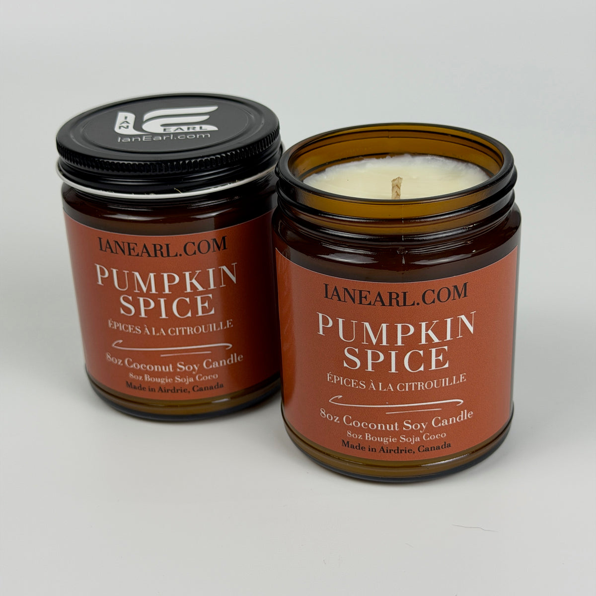 Pumpkin Spice - 8oz Coconut Soy Candle - Prismatic Ash Soap Co.