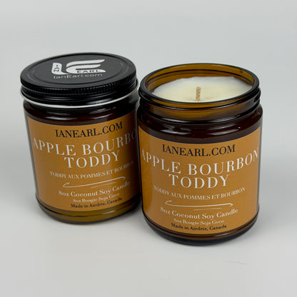 Apple Bourbon Toddy - 8oz Coconut Soy Candle - Prismatic Ash Soap Co.