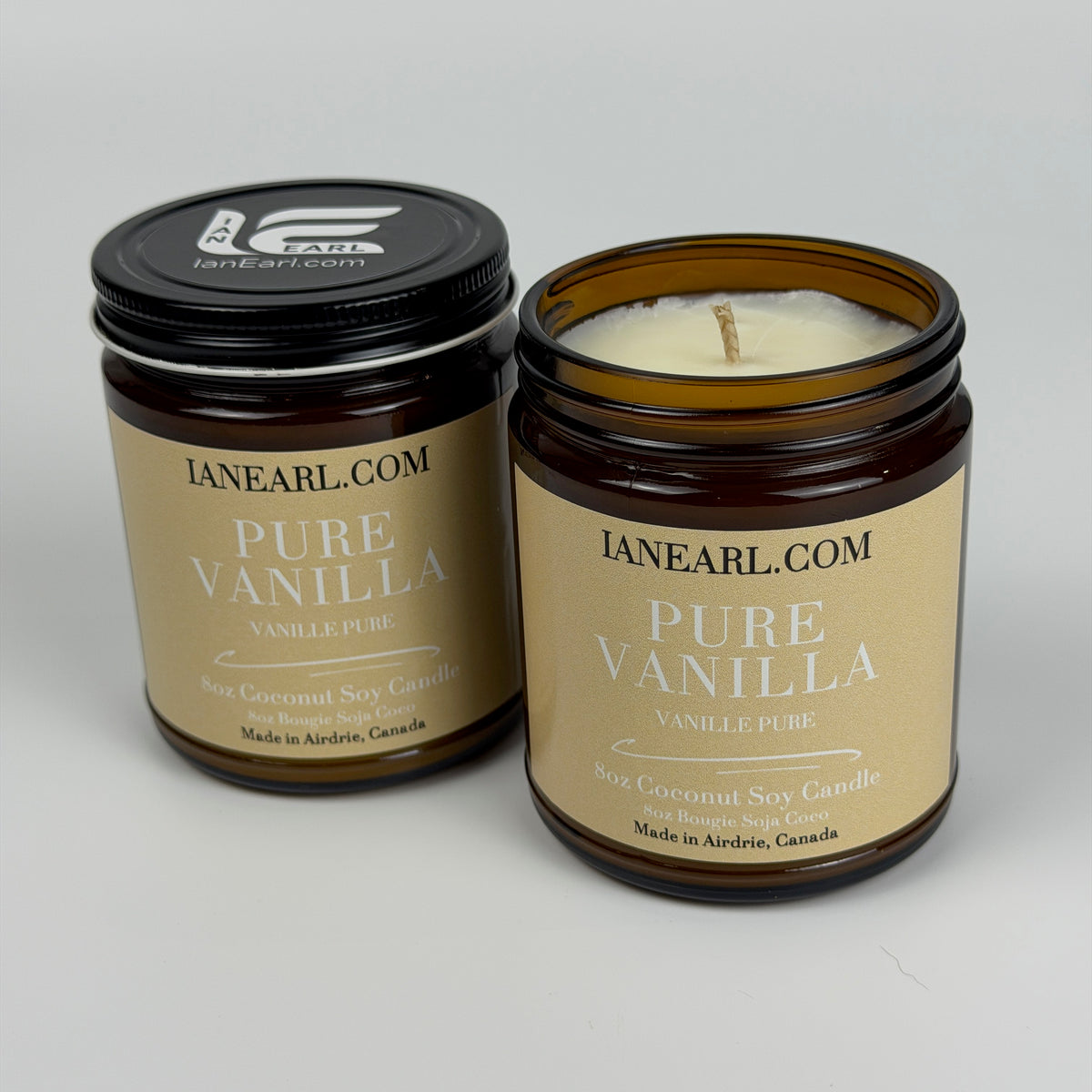 Pure Vanilla - 8oz Coconut Soy Candle - Prismatic Ash Soap Co.