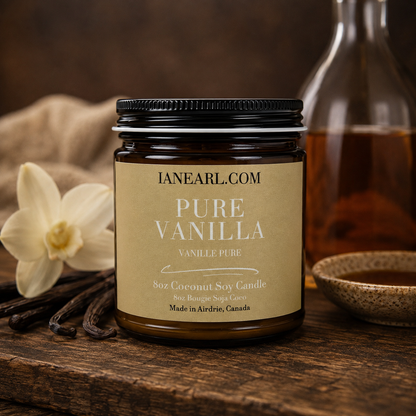 Pure Vanilla - 8oz Coconut Soy Candle - Prismatic Ash Soap Co.