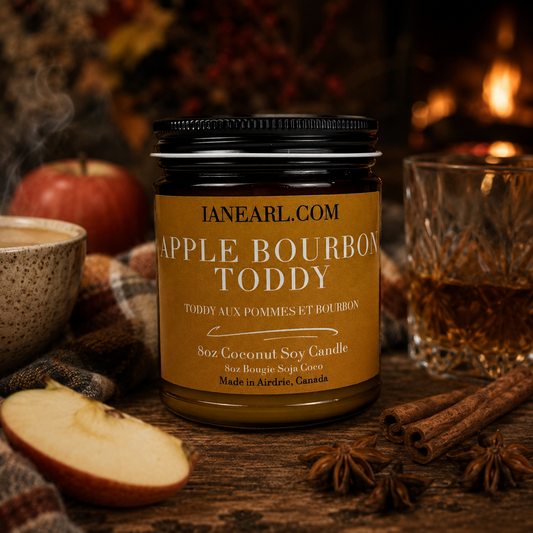 Apple Bourbon Toddy - 8oz Coconut Soy Candle - Prismatic Ash Soap Co.