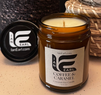 Coffee & Caramel - Coconut Soy Wax - 8oz Candle