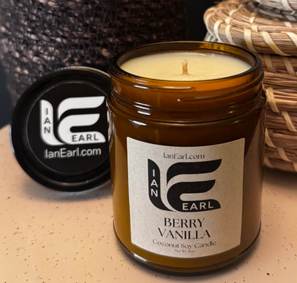 Berry Vanilla - Coconut Soy Wax - 8oz Candle