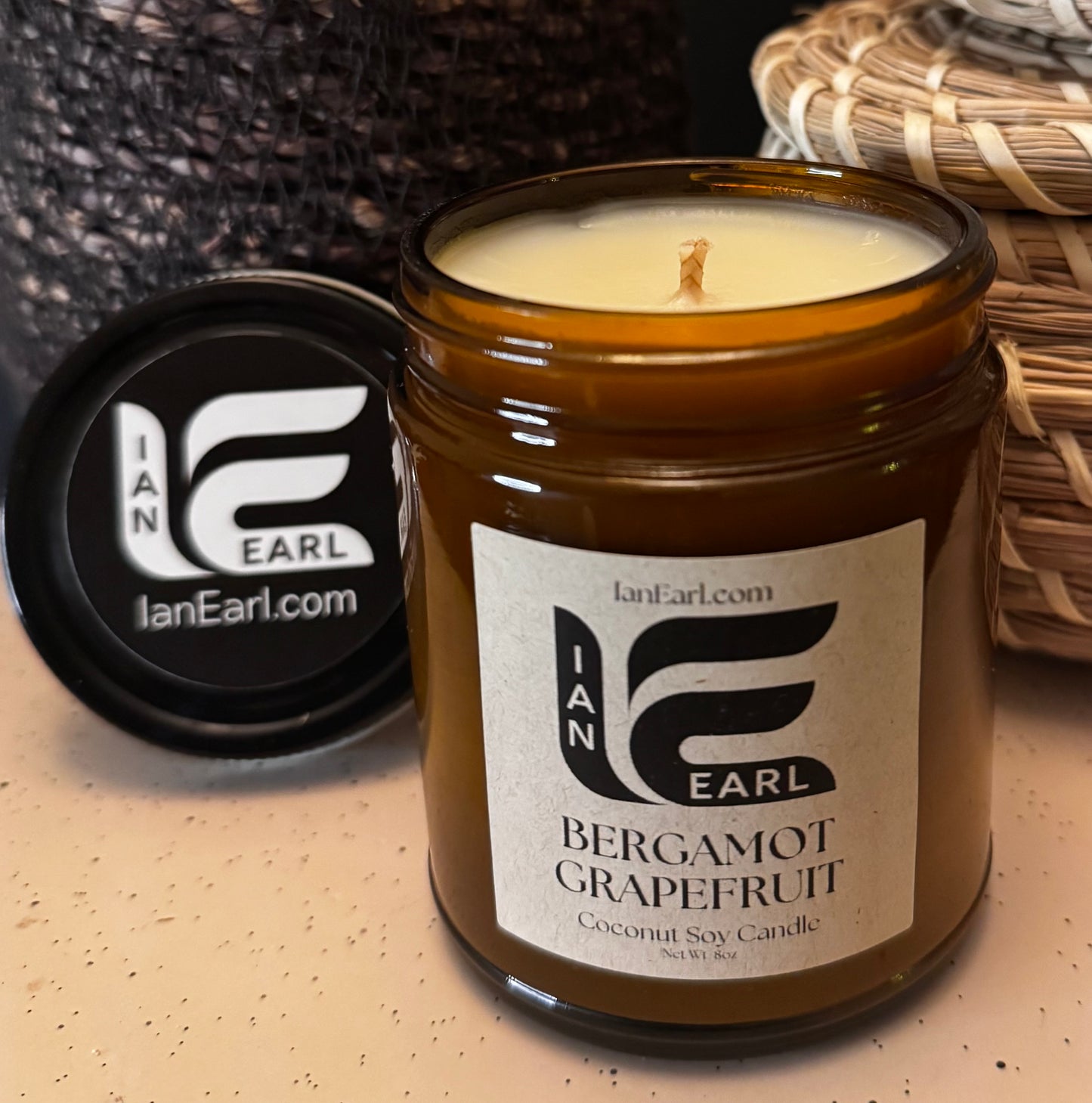 Bergamot Grapefruit - Coconut Soy Wax - 8oz Candle