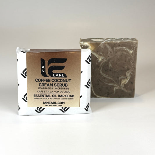 Coffee Coconut Cream Scrub Bar Soap