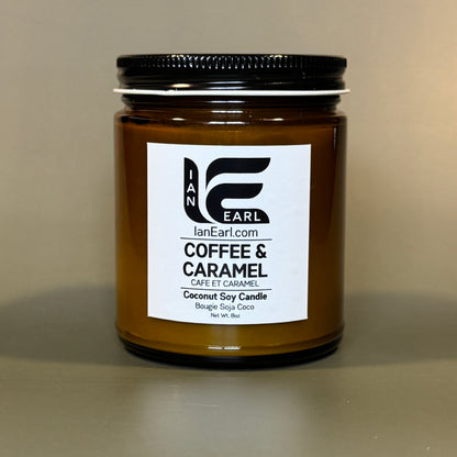 Coffee & Caramel - Coconut Soy Wax - 8oz Candle