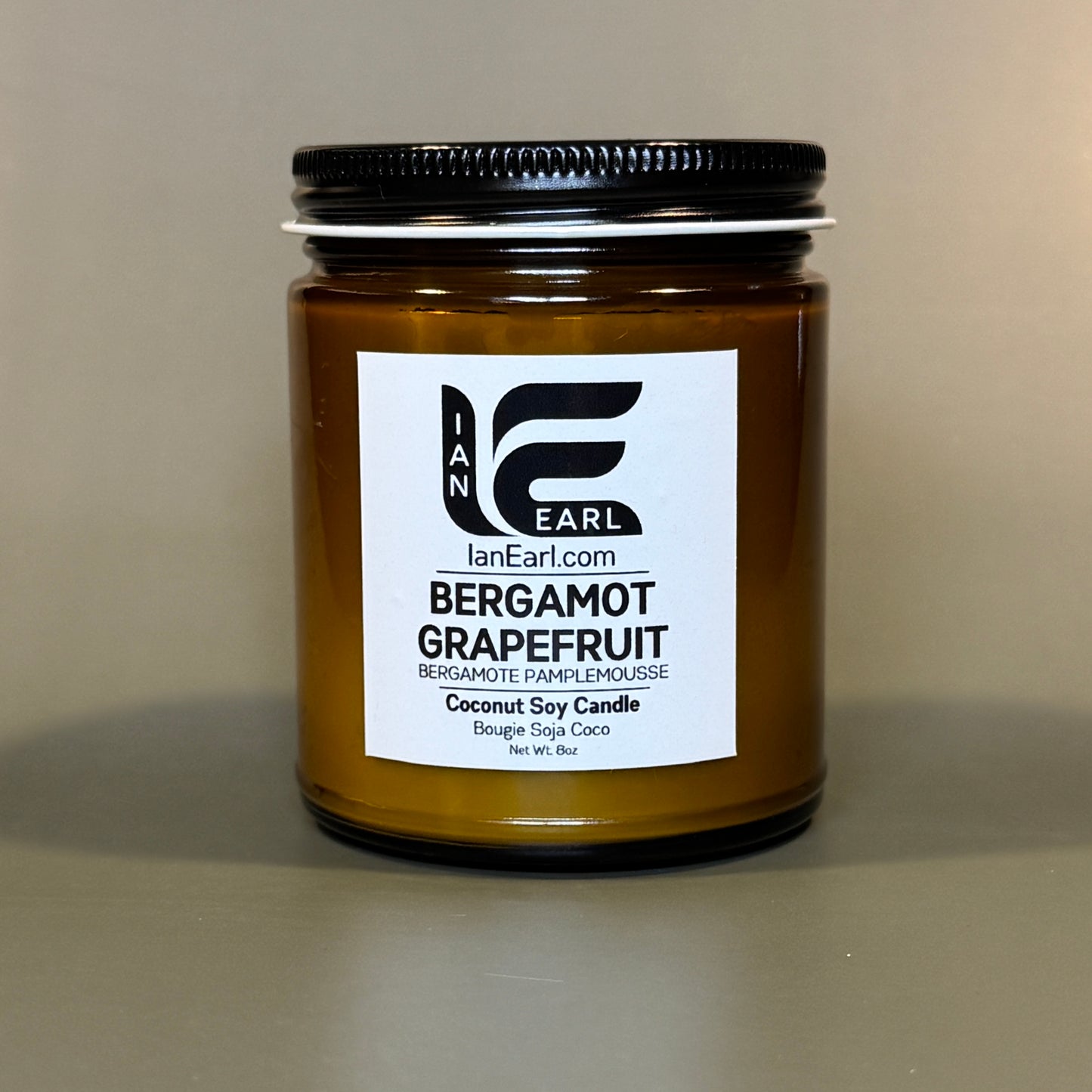 Bergamot Grapefruit - Coconut Soy Wax - 8oz Candle