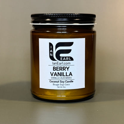 Berry Vanilla - Coconut Soy Wax - 8oz Candle